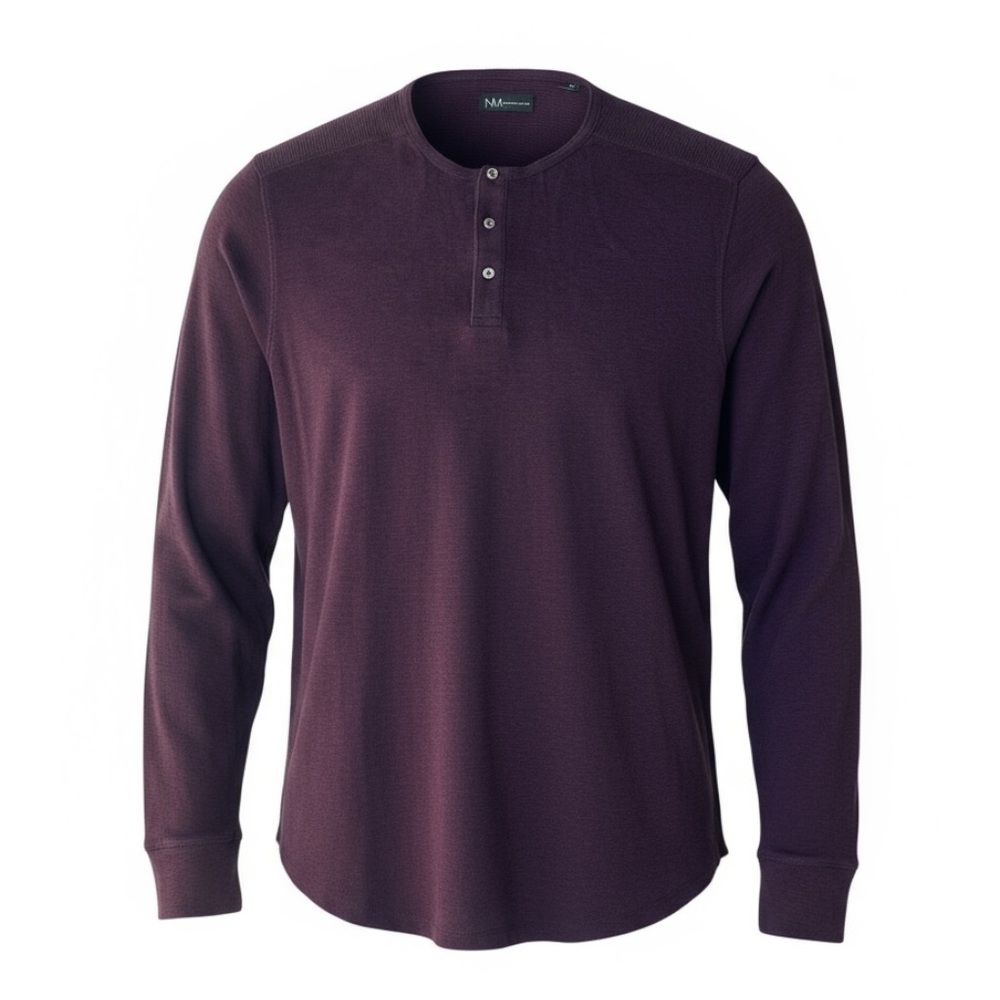 🥷 Neiman Marcus‎ Men’s Pima Cotton Long Sleeve Henley (XL)